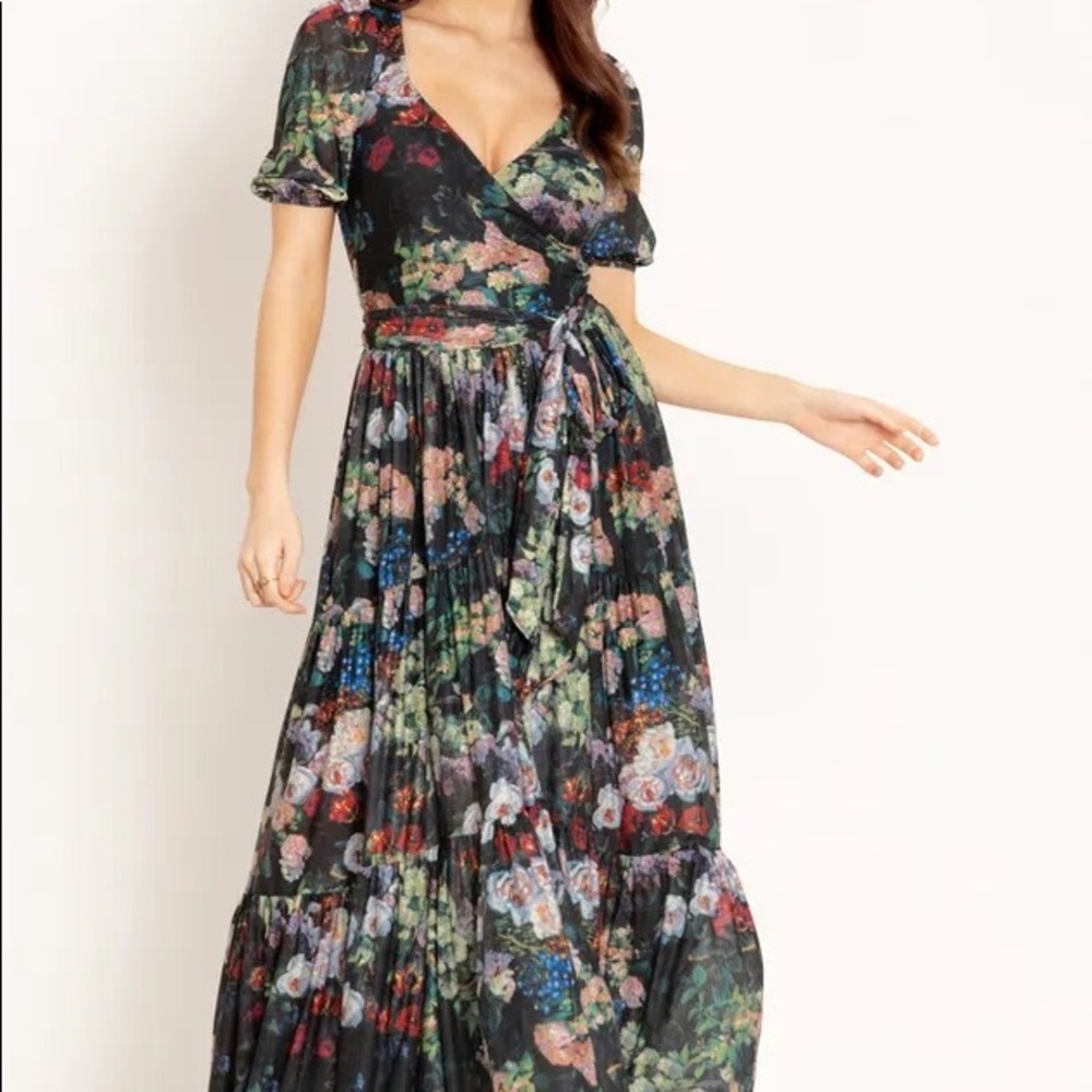 NWT BlackMilk Take My Money Wrap Midaxi Dress *LIMITED*